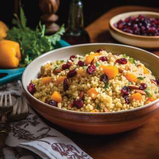Roasted Butternut Squash with Israeli Couscous Recipe