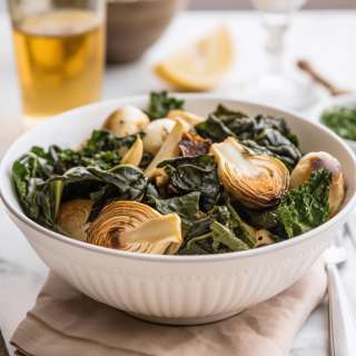 Sauteed Baby Kale and Artichoke Recipe