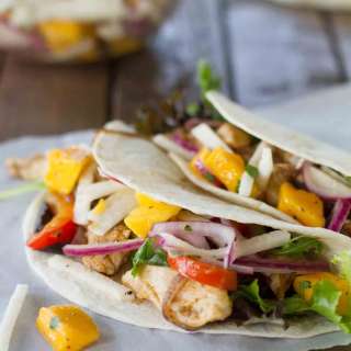 Chicken Tacos with Mango and Jicama