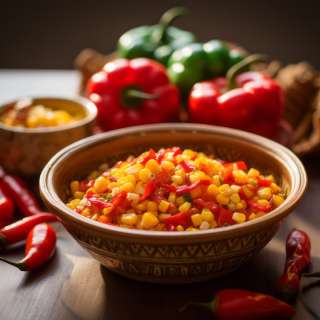 Corn Pepper Chili Relish