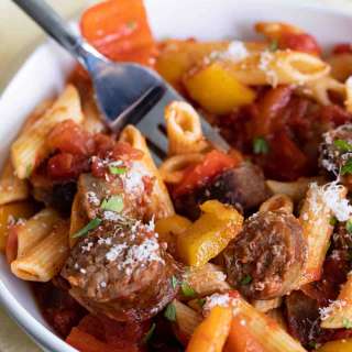 Sausage and Peppers Pasta
