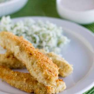 Tortilla Crusted Chicken Tenders with Southwestern Dipping Sauce