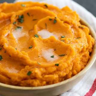 Mashed Sweet Potatoes with Brown Butter