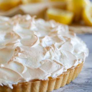French Lemon Cream Tart with Meringue