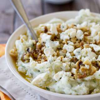 Blue Cheese and Walnut Mashed Potatoes