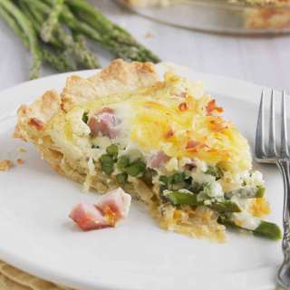 Ham Quiche with Asparagus