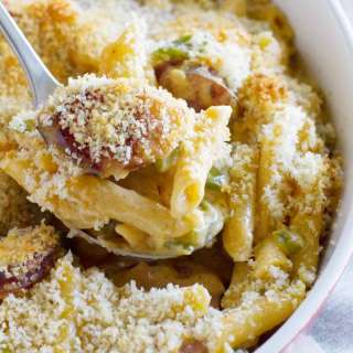 Cheesy Baked Cajun Pasta
