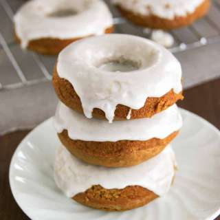 Glazed Gingerbread Baked Donuts