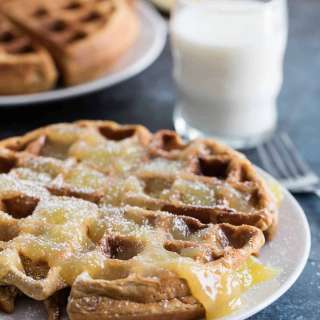 Gingerbread Waffle Recipe with Lemon Sauce