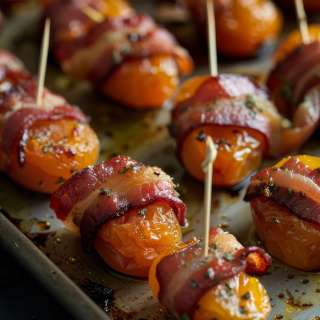 Bacon Wrapped Dried Apricots With Sage Recipe