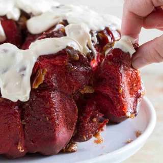 Red Velvet Pull Apart Bread