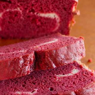Red Velvet Quick Bread with Cream Cheese Filling