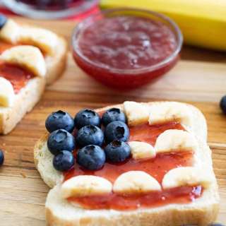 4th of July Breakfast Toast