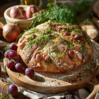 Fennel and Grape Harvest Bread