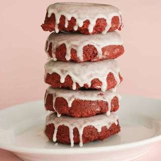 Baked Red Velvet Donuts