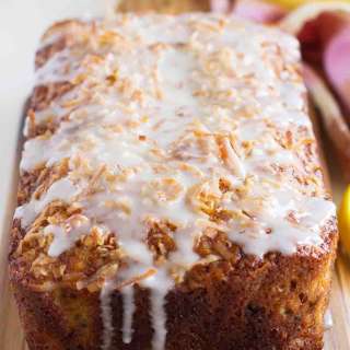 Citrus Glazed Coconut Banana Bread