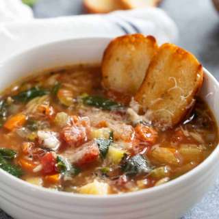 Vegetable Soup with Orzo