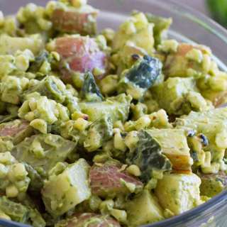 Potato Salad with Corn and Poblanos