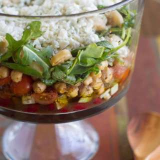 Two Bean Salad with Hearts of Palm and Blue Cheese