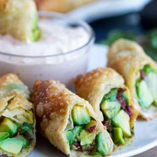 Avocado Egg Rolls with Chipotle Ranch Dipping Sauce
