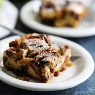 Baked French Toast Casserole with Apples and Raisins