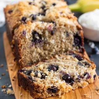 Blueberry Banana Bread with Coconut