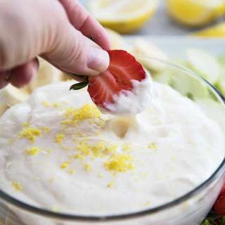 Lemon Cream Cheese Fruit Dip