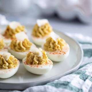 Caesar Deviled Eggs