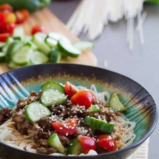 Spicy Pork Noodle Bowl