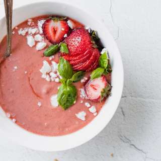 Strawberry Basil Gazpacho
