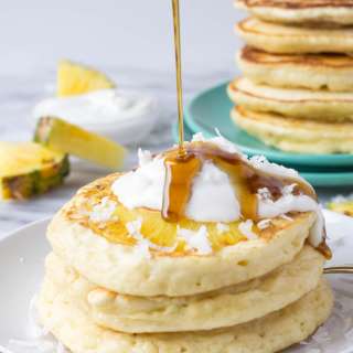 Pineapple Coconut Pancakes