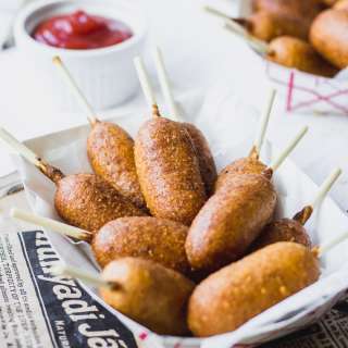 Mini Carrot Corn Dogs