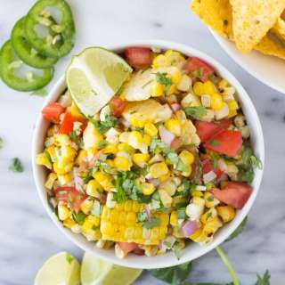 Vegetarian BBQ Side Dish Recipes: Grilled Sweet Corn Salsa