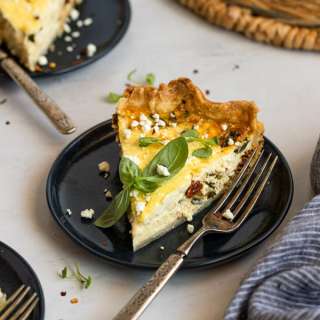 Mediterranean Vegetable Quiche