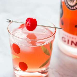 Cherry Gin Rickey Cocktail