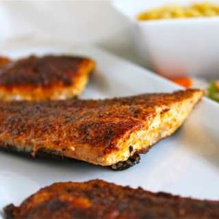 Moroccan Spiced Salmon with Sriracha Yogurt Sauce