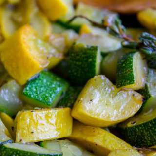 10 Minute Sautéed Zucchini and Squash Side Dish