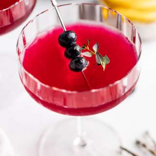 Blueberry Lavender Cocktail with Gin