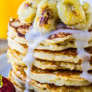 Banana Macadamia Pancakes