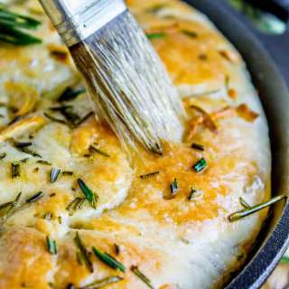 Garlic and Rosemary Skillet Bread
