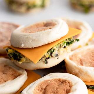 Vegetarian English Muffin Breakfast Sandwiches