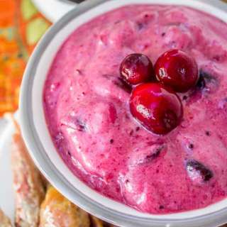 2 Ingredient Creamy Cranberry Sauce