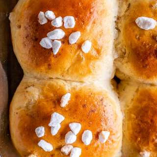 Sweet Cardamom Rolls with Pearl Sugar