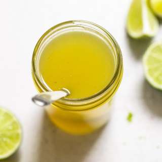 10-Minute Fresh Lime Simple Syrup