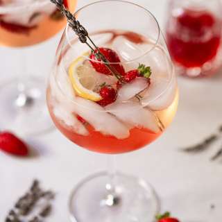 Refreshing Strawberry Lavender Spritz