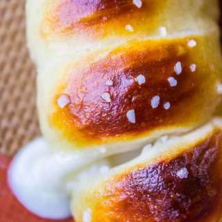 Mozzarella-Stuffed Soft Pretzels