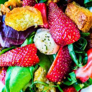 Strawberry Panzanella Salad