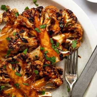 Grilled BBQ Cauliflower Steaks