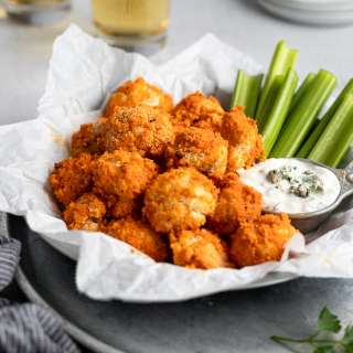 Crispy Buffalo Cauliflower Bites