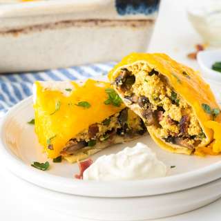 Baked Breakfast Burritos
